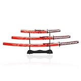Sword Valley Loong Pattern Knife Three-Piece Suit - Samurai Sword with Display Rack - 36.8