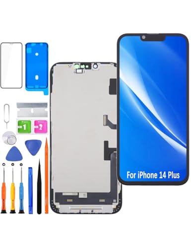 Écran de rechange pour iPhone 14 Plus avec cadre de montage et adhésif étanche