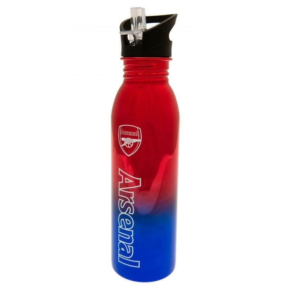 Premier Life Store – Bouteille d'eau Arsenal FC en acier inoxydable métallique UV 700 ml avec stylo
