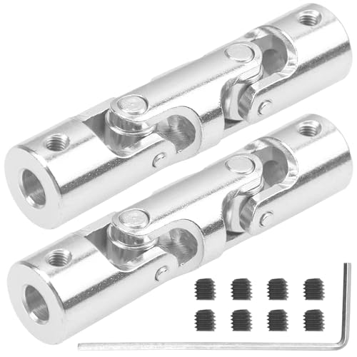 2Pcs Vgoohobby 4mm/5mm/6mm RC Boat Shaft Coupler 3 Section U Joint Coupling for RC Car Boat Robotics...