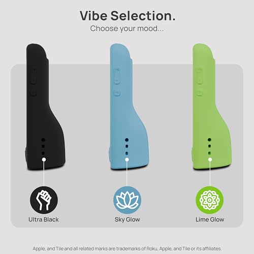 Image of GripStand by 73&Sunny Silicone Remote Cover for Roku Voice, Stand Up Design, Enhanced Grip, Compatible with TV Streaming Stick Plus 2025 4K /HD /HDR, Fits AirTag & Tile Mate, Ultra Black