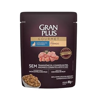 Ração Úmida Sachê GranPlus para Gatos Castrados sabor Frango 85g