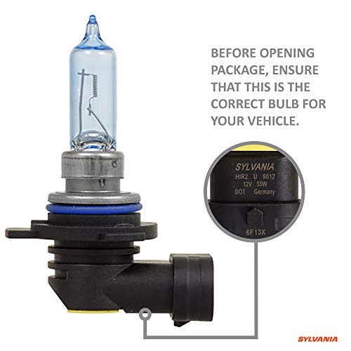 Sylvania 9012Sz.pb2 9012 Silver Star Zxe Halogen Headlight Bulb, 2 Pack #TOP5