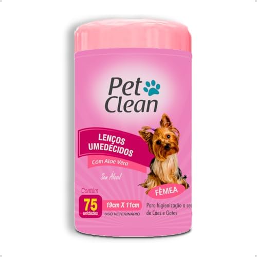 Lenço Umedecido Fêmea Toalhas Umedecidas para Cachorro e Gato Pet...