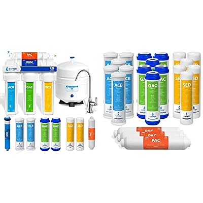 Express Water RO5DX Reverse Osmosis System + 3 Year Replacement Filter Set