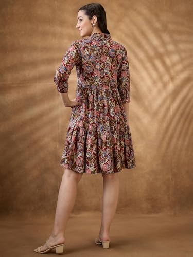 Image of Globus Women Mini Ethnic Dresses (3641403001 Multi S) Multicolour