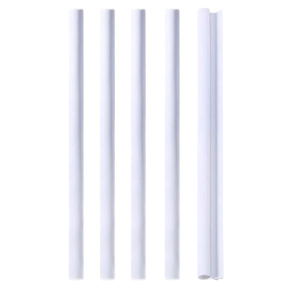 5Packs Reusable Open Silicone Straws,Snap Straw-Openable Design, Easy to Clean,Hot and Cold Compatible-Washable Reusable Flexible Collapsible Straw (Gray)