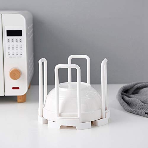 Geschirr-Schüssel-Teller-Halter, Kunststoff-Abtropfgestell, Geschirraufbewahrung, Präsentationsständer, Trockenregal, Geschirr-Abtropfgestell, Küchen-Organizer (Farbe: Grau)