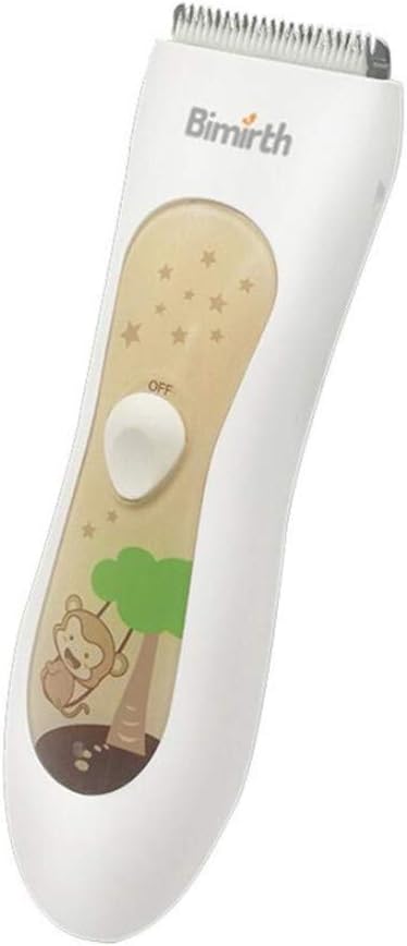 Hair Clipper for Children Kids Hair Trimmer Bimirth Baby Barber Set, Waterproof Rechargable Quiet Haircutting Kit. CE, RoHs Certificate (White-S401010)