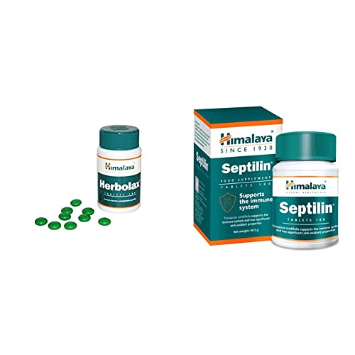 Image of Himalaya Herbolax Tablets - 100 Count & Septilin Tablets - 60 Tablets