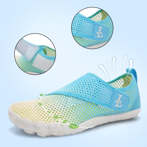 Image of L-RUN Hike Footwear Barefoot Womens Water Sports Shoes for Swimming Surfing Diving White M US (Women 6.5, Men 5)=EU37