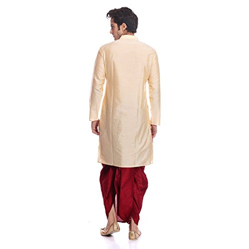 Kurta trapecio manga larga ropa de hombre casual con cuello redondo cómodo 5