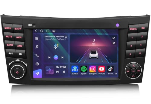 Radio de Coche Android 16 Mercedes Clase E/CLS W211 W219 8GB+128GB CarPlay