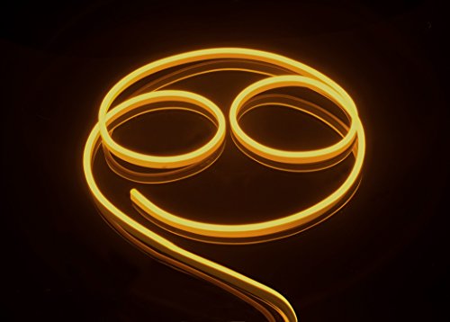 CBConcept ETL Listed 120 Volt LED NEON Flexible Lighting Strip, 10 Feet, YELLOW, Waterproof Resistant, Accessories Included - Ideal For Indoor Outdoor Lighting Ready to plug to shine CBConcept ETL Listed 120 Volt LED NEON Flexible Lighting Strip, 10 Feet, YELLOW, Waterproof Resistant, Accessories Included - Ideal For Indoor Outdoor Lighting Ready to plug to shine