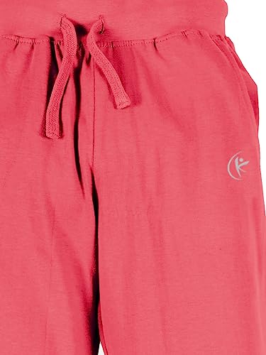 Image of KiddoPanti 100% Cotton Track Pants for Boys & Girls | Soft Single Jersey Fabric | Elastic Waist with Drawcord | Full Length with Rib Hem & Pockets | Joggers and Lowers for Kids