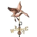 Good Directions 804PG Landing Duck Garden Weathervane, Polished Copper with Garden Pole