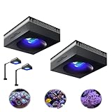 PopBloom 2xRL90 Smart-APP Control Reef Marine Led Aquarium Light Full Spectrum for 36