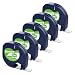 Camopro Compatible Label Tape Replace Dymo LetraTag Refills 91330 10697 (S0721510) LT Label Tape, Self-Adhesive Paper for DYMO LetraTag LT-100T LT-100H QX50 Label Maker, 1/2 Inch x 13 feet, 5 Pack