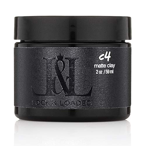 C4 Matte Clay (2 oz) Medium Hold Pomade for Men, Low Shine, Mens Hair Products, Hair Cream, Professional Salon Hair Styling Product, Hair Wax, Hair Gel, Matte Clay