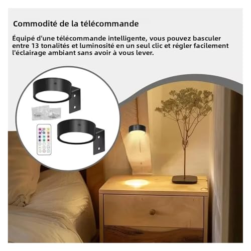 Foco magnético regulable LED para iluminar arte oscuro sin cables 6