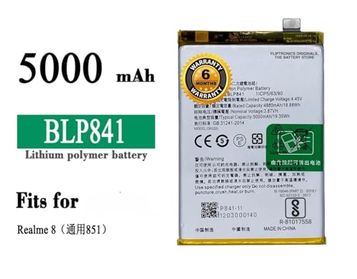 Image of Original BLP841 Battery for Realme 8 Battery with 6 Month Warranty*** (P190)