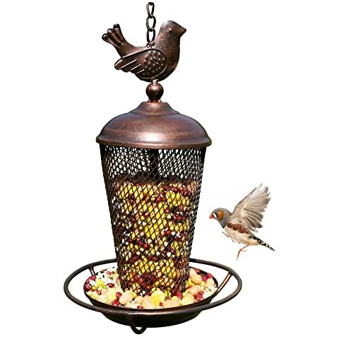 Tenforie Wild Bird Feeder, Panorama Hanging for Garden Yard Outdoor Decoration, Great for Attracting Pet Hummingbird Feeder Cover