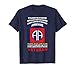 Veteran 82nd Airborne Division USA Retired T-Shirt, Men, Navy Blue, 3X-Large
