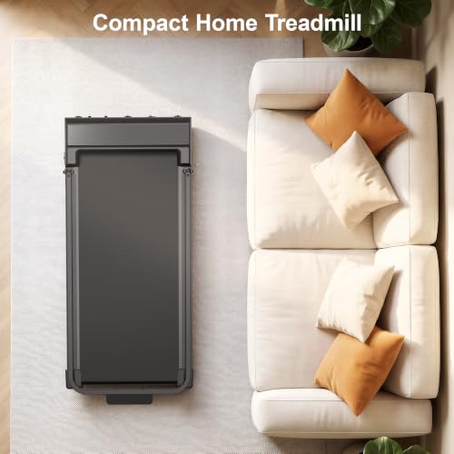 Walking Pad Treadmill, 3-in-1 Mode Foldable Electric Running Pad Machine with Handle Bar Portable Remote Control, 2.0 HP Quiet Under-Desk Walk Pad, Easy Under-Bed Storage for Home Offices Small Rooms
