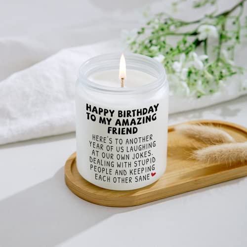 Jonico Happy Birthday Gifts for Women - Funny Best Friend Friendship Gifts for Women Friends, Birthday Gifts for Best Friend Bestie BFF Coworker Classmate Women, Lavender Candle Gifts - Image 4
