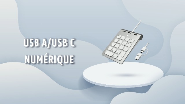 Pavé Numérique Avec Câble USB, USB A/USB C Clavier Numerique Ergonomique Portatif Mini Avec 3 Usb 2 0 Ports Pave De Calcul De Bureau 18 Touches Pour Ordinateur Portable Surface Pro Pc Imac Ipad Pavé Numérique Avec Câble USB, USB A/USB C Clavier Numerique Ergonomique Portatif Mini Avec 3 Usb 2 0 Ports Pave De Calcul De Bureau 18 Touches Pour Ordinateur Portable Surface Pro Pc Imac Ipad