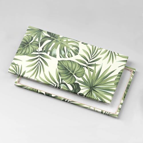 Illustration de feuilles de Monstera pour grand mur de salon