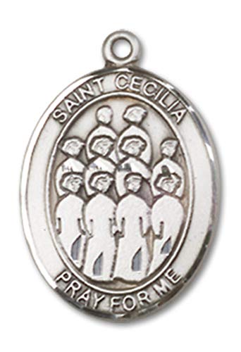 Jewels Obsession St. Cecilia Choir Pendant | Sterling Silver St. Cecilia Choir Pendant - 18" Chain - Made In Usa #TOP1