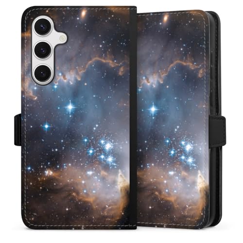 Étui Galaxy S24 Plus DeinDesign folio magnétique avec motif étoiles cosmos