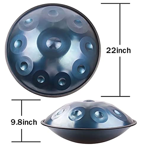 Set de Steel Tongue Drum con 10 notas en Re menor 22 pulg miniatura 7