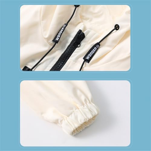 Toddler Kids Rain Jacket Hooded Solid Zip 𝗪aterproof Outerwear Windproof Lightweight Coat with Pocket3