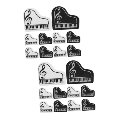 TOGEVAL 2sets ミニピアノ 消し 学校用 消し 利な 使い い な 10pcs*2