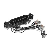 SOUND: Experience exceptional sound quality with this magnetic guitar pickup and adjustable pole pieces. EASY SOUND CONTROL: Conveniently adjust volume and tone to suit your preferences with the volume and tone control feature. BALANCE CONTROL: Achie...