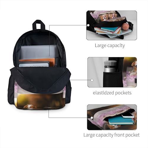 Sac à dos ordinateur Cavalier King Charles pour l'école