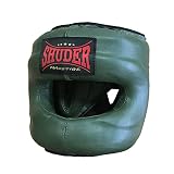 Shuder Full-face Headgear, MMA, and Muay-Thai, Sparring and Training (Military Green)