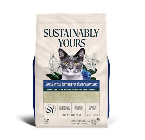 Sustainably Yours Arena para Gatos de Grano Mixto de 4,5 kg (Grano pequeño, 4,5 kg)