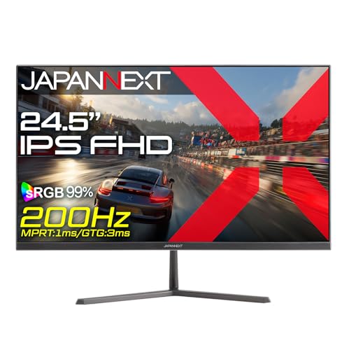 Amazon.co.jp: JAPANNEXT 24.5インチ IPSパネル搭載 200Hz/1ms(MPRT