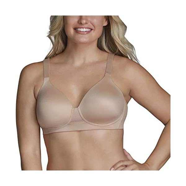 Vanity-Fair-Womens-Beyond-Comfort-Seamless-Back-Wireless-Bra-34B-44DD Vanity Fair Women's Wireless Beyond Comfort Bra with Seamless Back (34B-44DD), Full Figure-Neutral, 44DD
