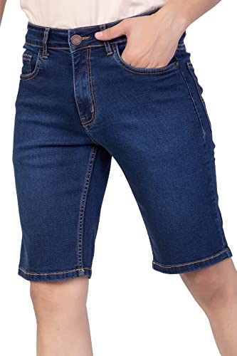 Image of Barcelona Men's Denim Shorts for Men - ICE Blue
