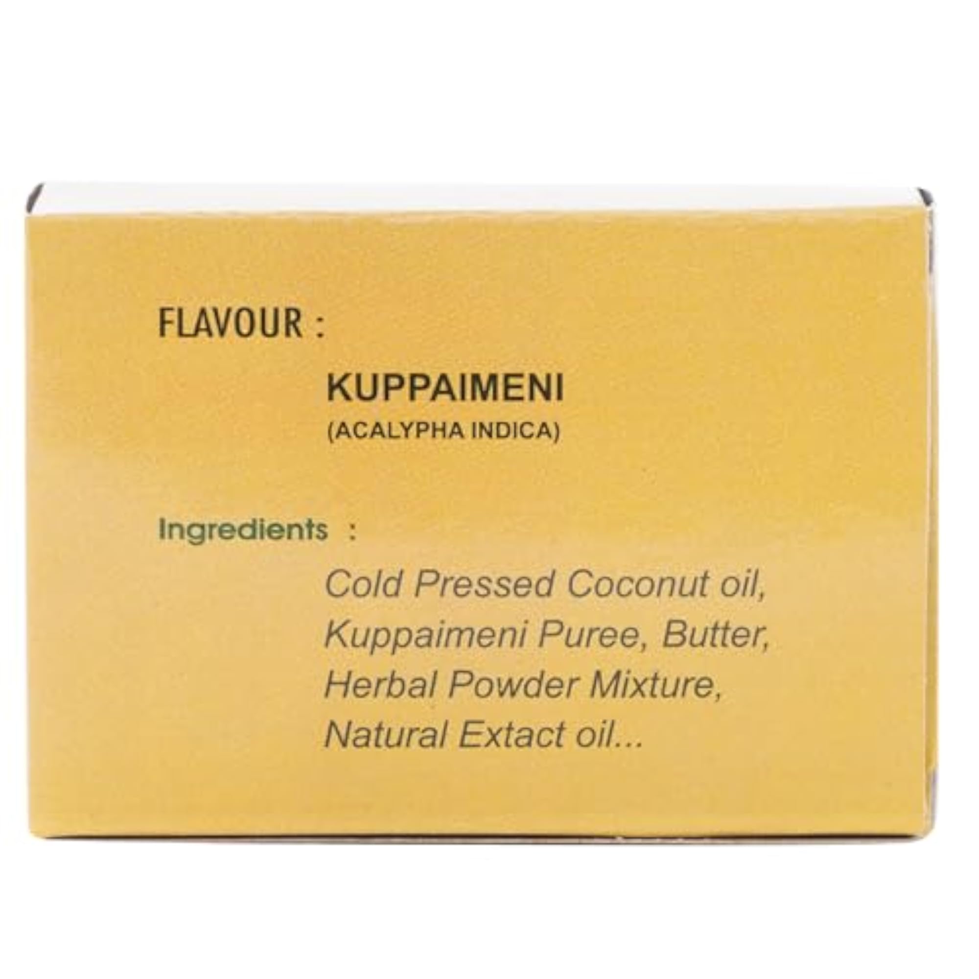 Handmade Herbal Kuppaimeni Cold Pressed Bath Soap, Pack of 8