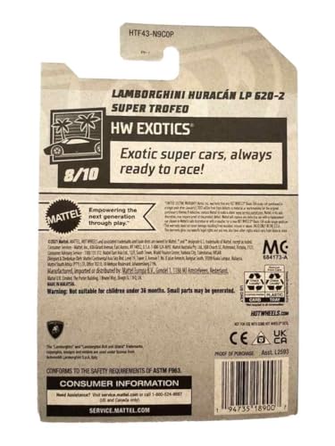 Hot Wheels Treasure Hunt Lamborghini Huracan LP 620-2 1:64 miniatura 6