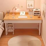 GEBYUI ホーム＆キッチン/家具/子ども用家具/鏡台| 子ども用安全鏡台 天然木風カラフルデザイン 高さ調節可能 収納棚付き 柔らか LED 照明 3 才以上お子様向け お化粧遊び・身だしなみ習慣育成家具​