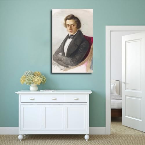 Poster Frederic Chopin impression sur toile premium de 45,7 cm