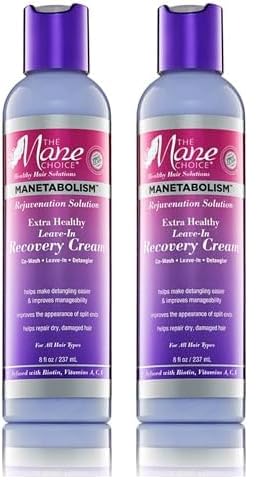 Miniatura 1 de The Mane Choice Manetabolism Rejuvenation Solution Crema extra saludable de recuperación sin enjuague, 8 onzas (paquete de 2)