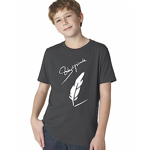 Image of Boys Regular Fit Cotton Blend T-Shirts(JMJ-SENIOR-KIDS HS BLACK-102)
