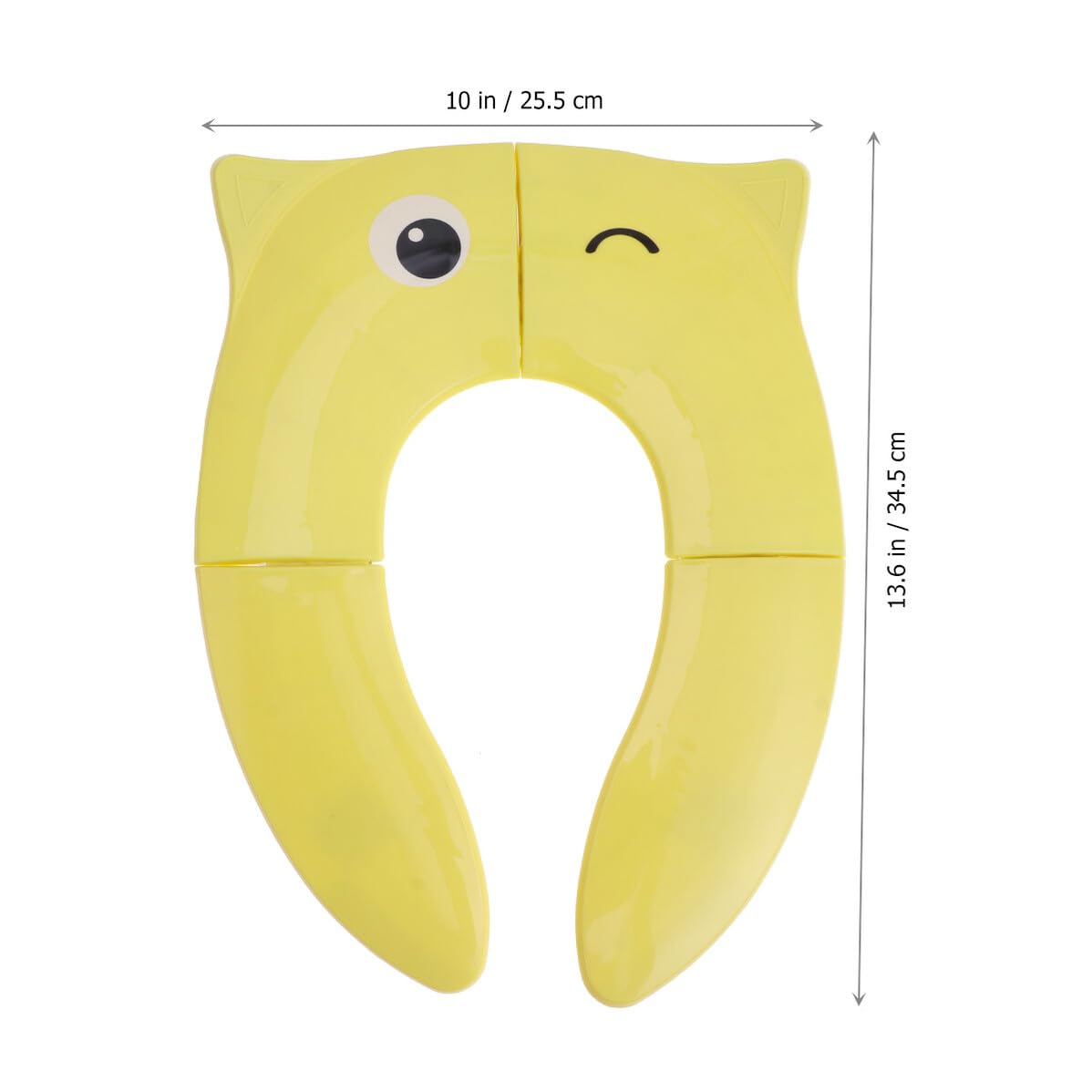 DECHOUS Foldable Toilet Seat Cover Pad Lightweight PP Material Portable Toilet Seat Protector for Travel and Home Use